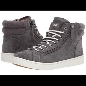 WORN ONCE - UGG OLIVE HIGH TOP SNEAKER